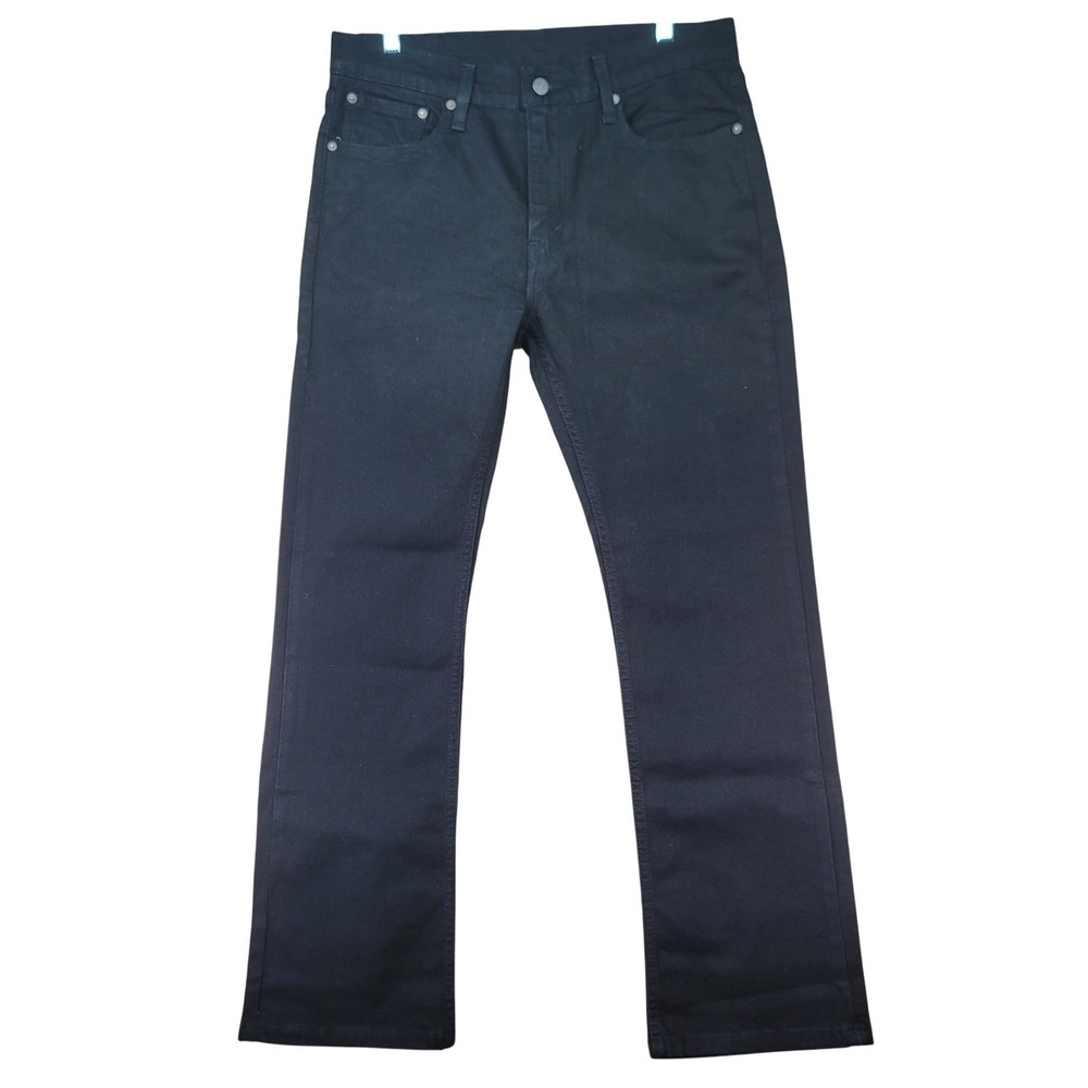 Levi's 527 Slim Bootcut Jeans Mens 34x32 Black Cowboy Western Stretch Denim